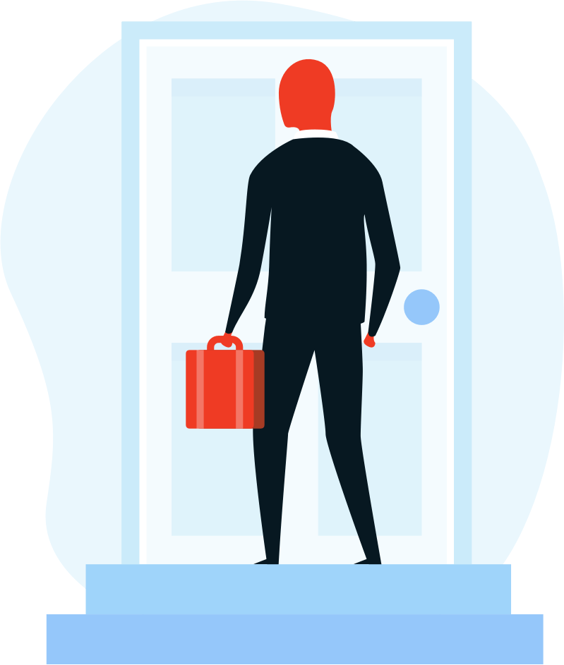 Salesman at Door Salesman at Door